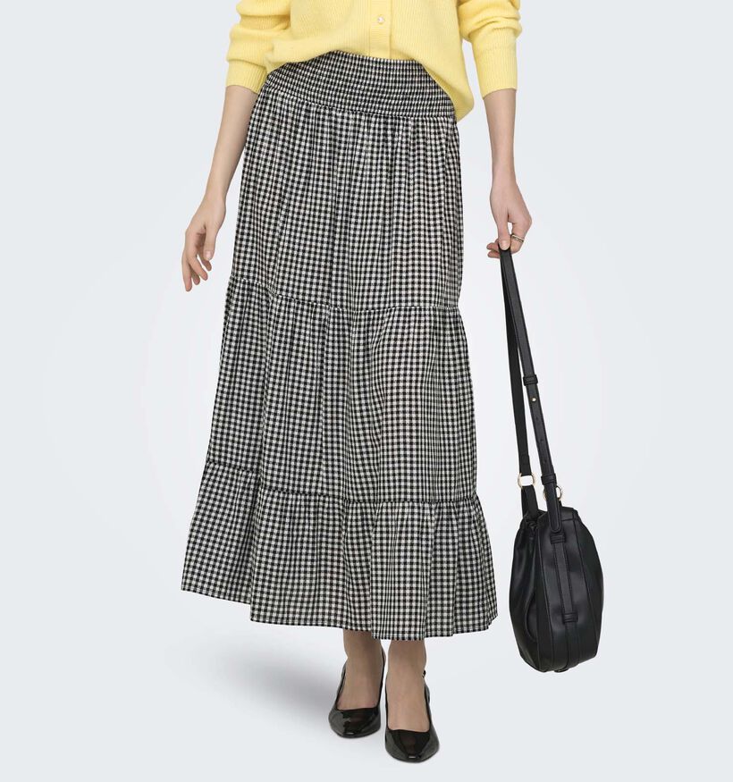 JDY Lucas Smock Skirt Zwarte Lange Rok voor dames (370051)