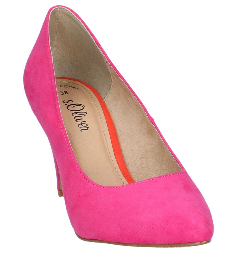 Oker Gele Pumps s. Oliver in stof (242489)