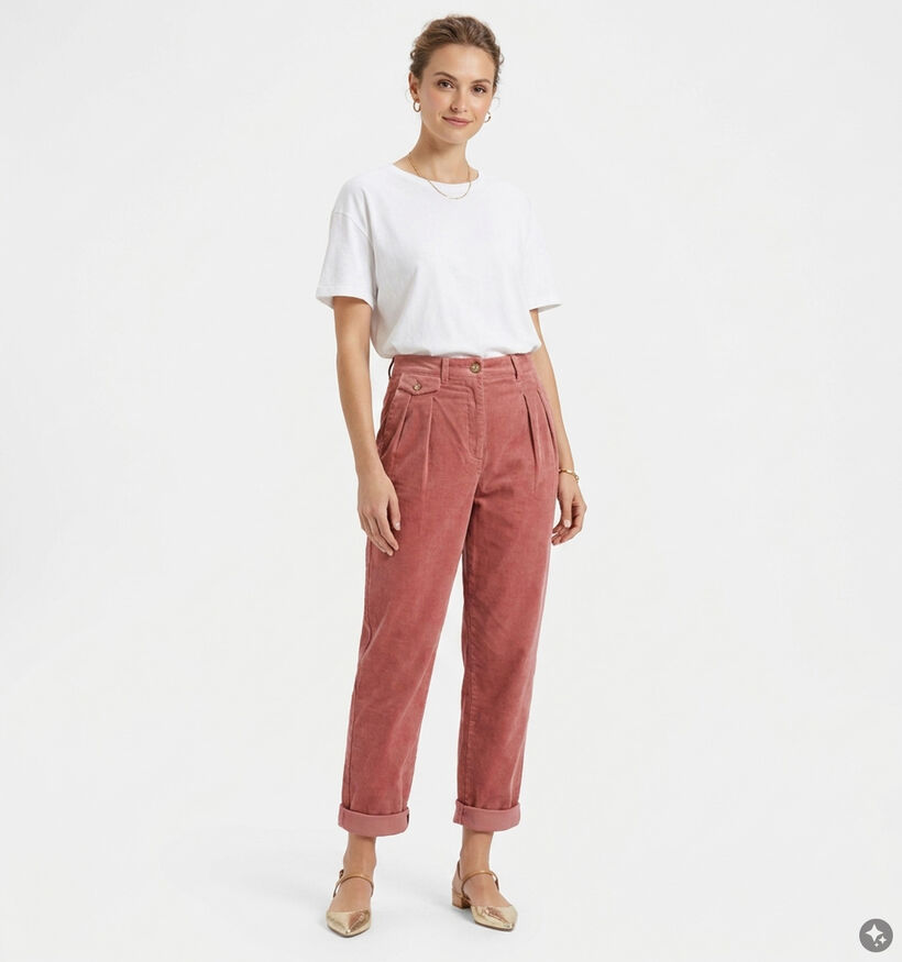 Orfeo Nora Roze Geklede Broek voor dames (381631)