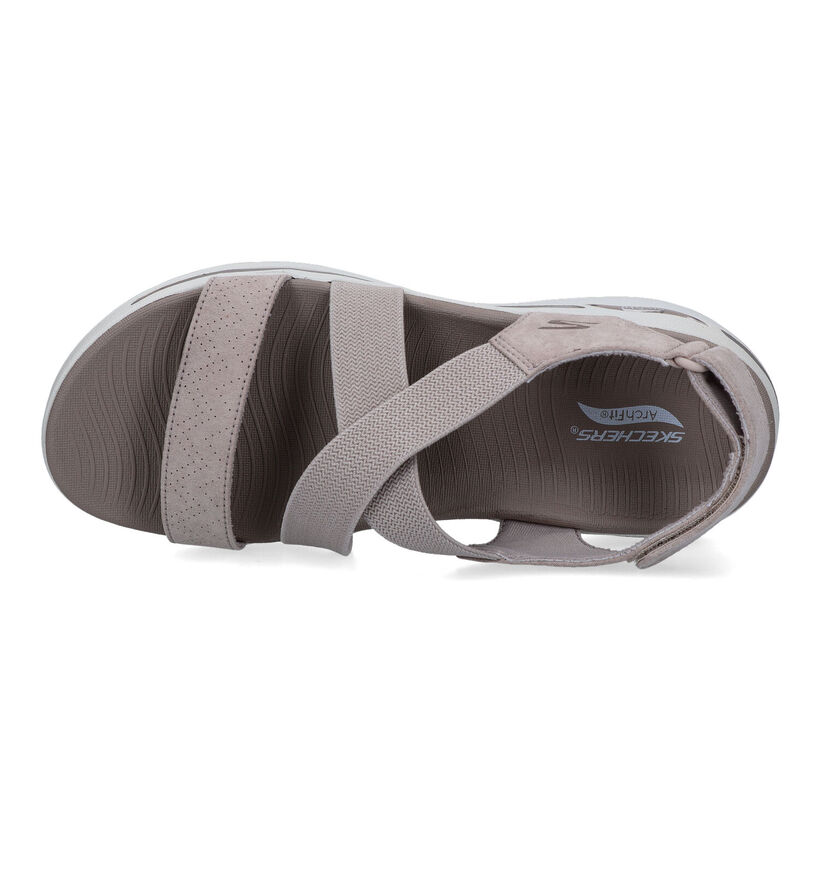 Skechers Go Walk Arch Fit Taupe Sandalen voor dames (321476)