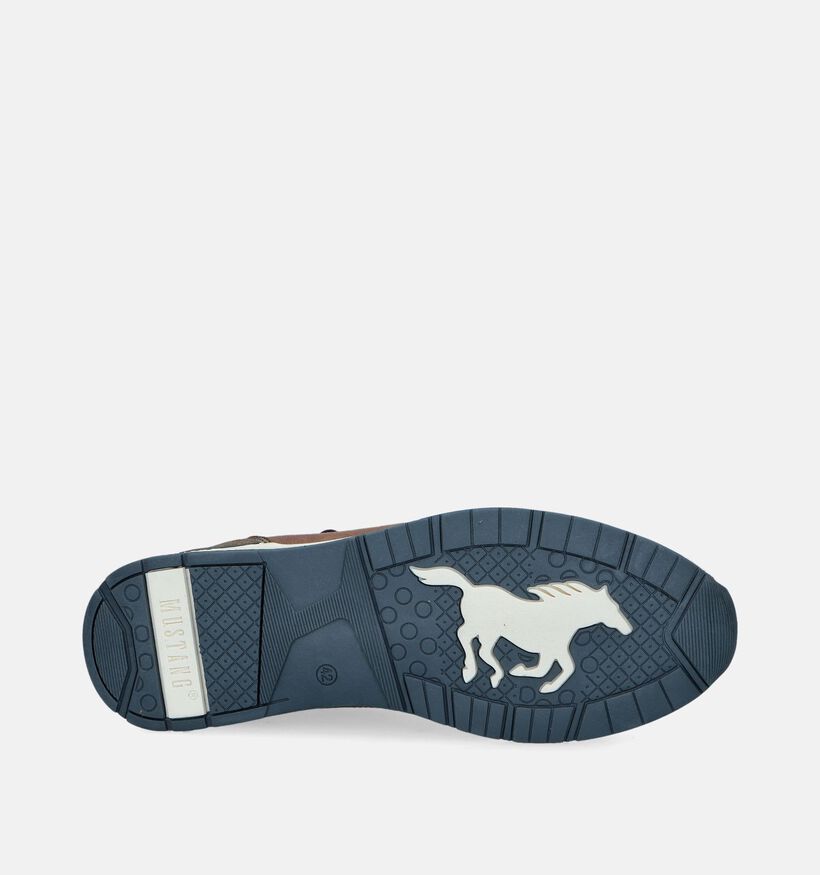 Mustang Chaussures à lacets en Cognac pour hommes (345482)
