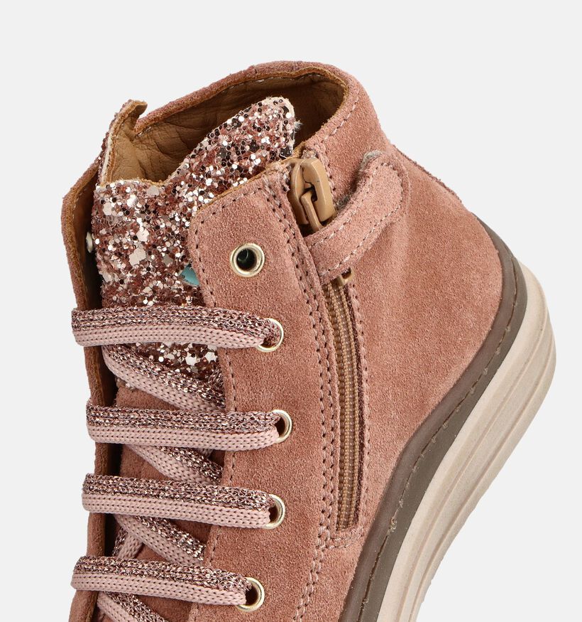 STONES and BONES Laris Roze Hoge Sneakers voor meisjes (363944) - geschikt voor steunzolen