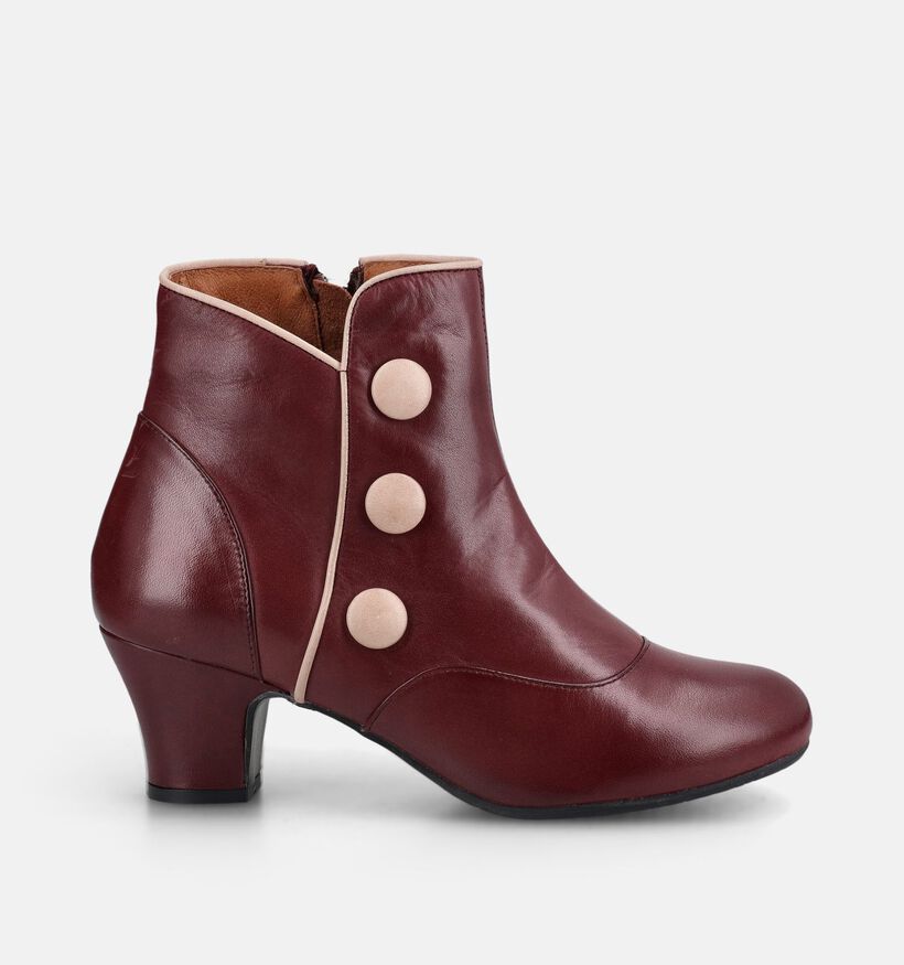 Miz Mooz Ferry Bordeaux Enkellaarzen met Hak voor dames (381359)