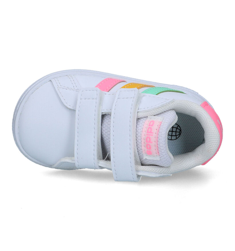 adidas Grand Court 2.0 CF Witte Sneakers voor meisjes (326903)