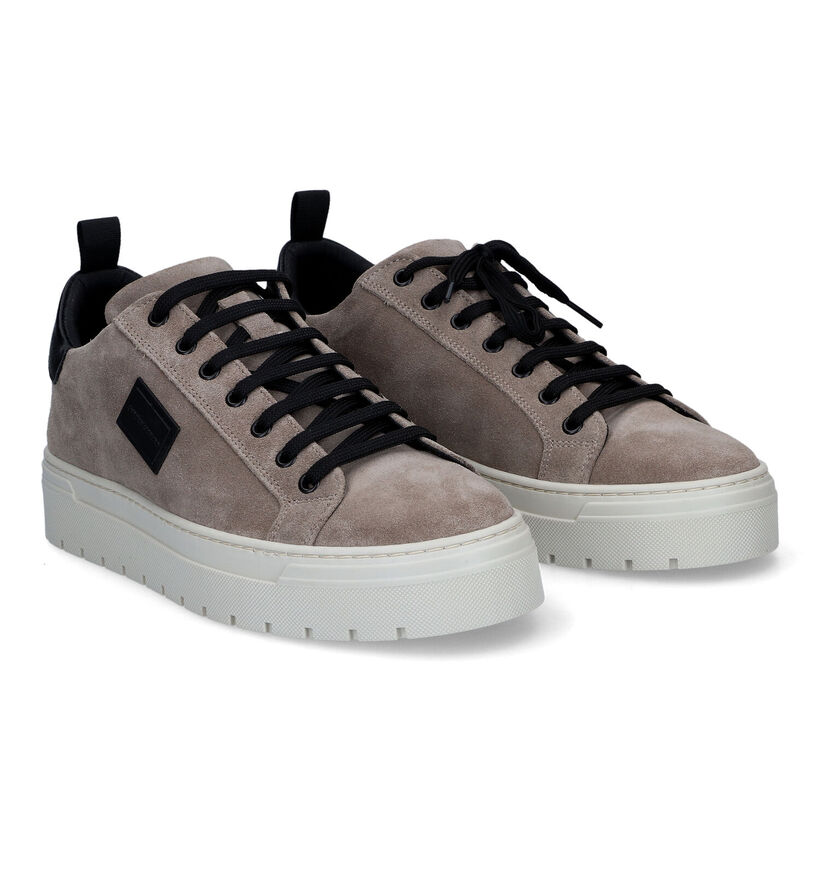 Antony Morato Taupe Veterschoenen in daim (315647)