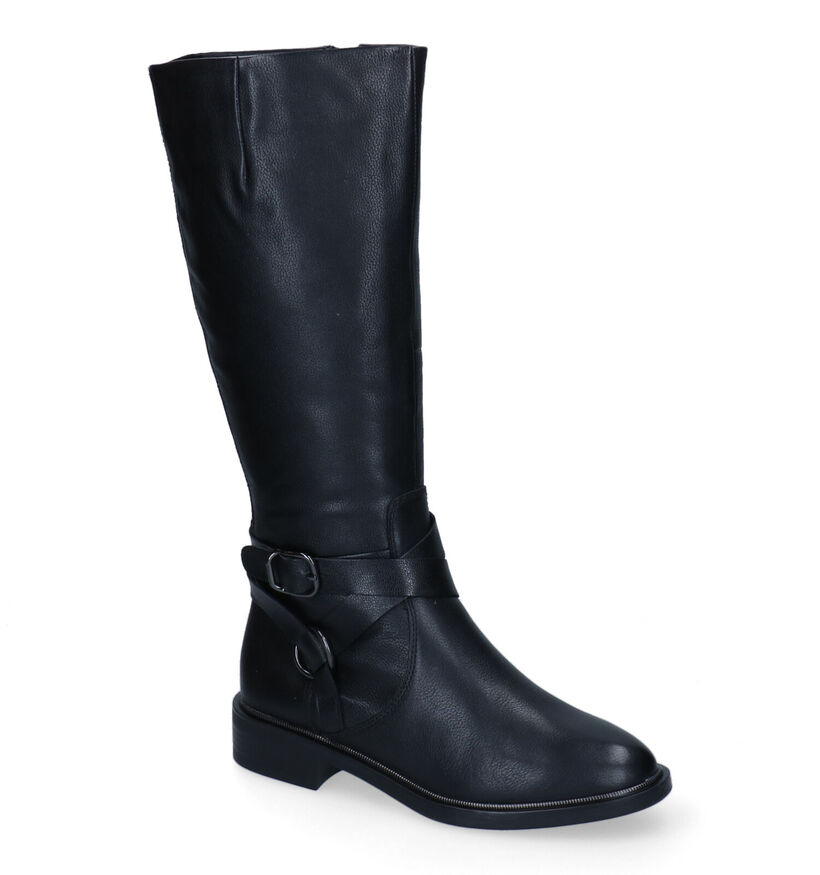 Tamaris Bottes en Noir en cuir (297168)