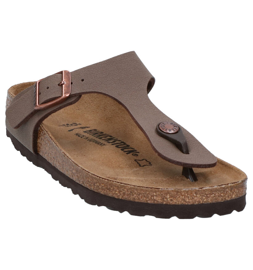 Birkenstock Gizeh Zwarte Teenslippers voor jongens (338075)