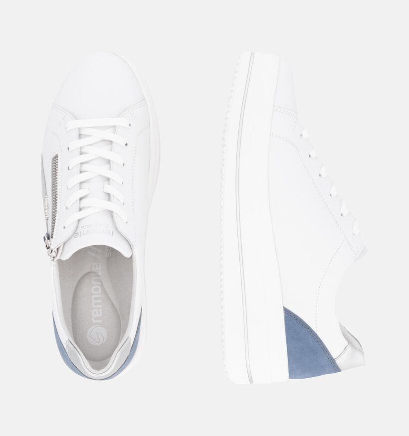 Remonte Baskets casual en Blanc pour femmes (351213) - pour semelles orthopédiques