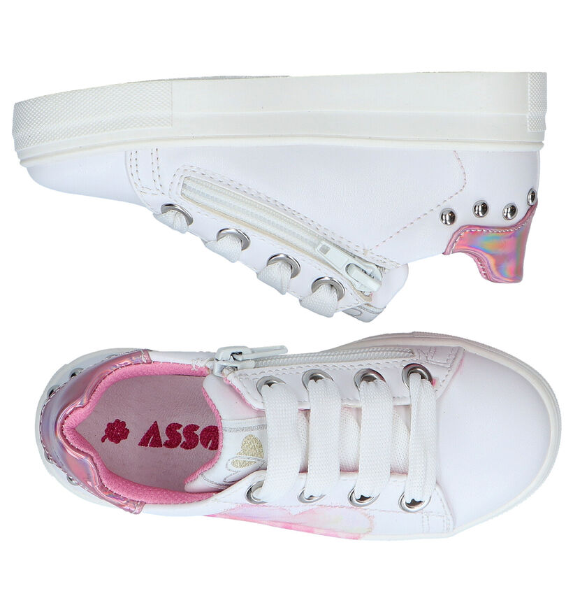 Asso Witte Sneakers in kunstleer (289330)
