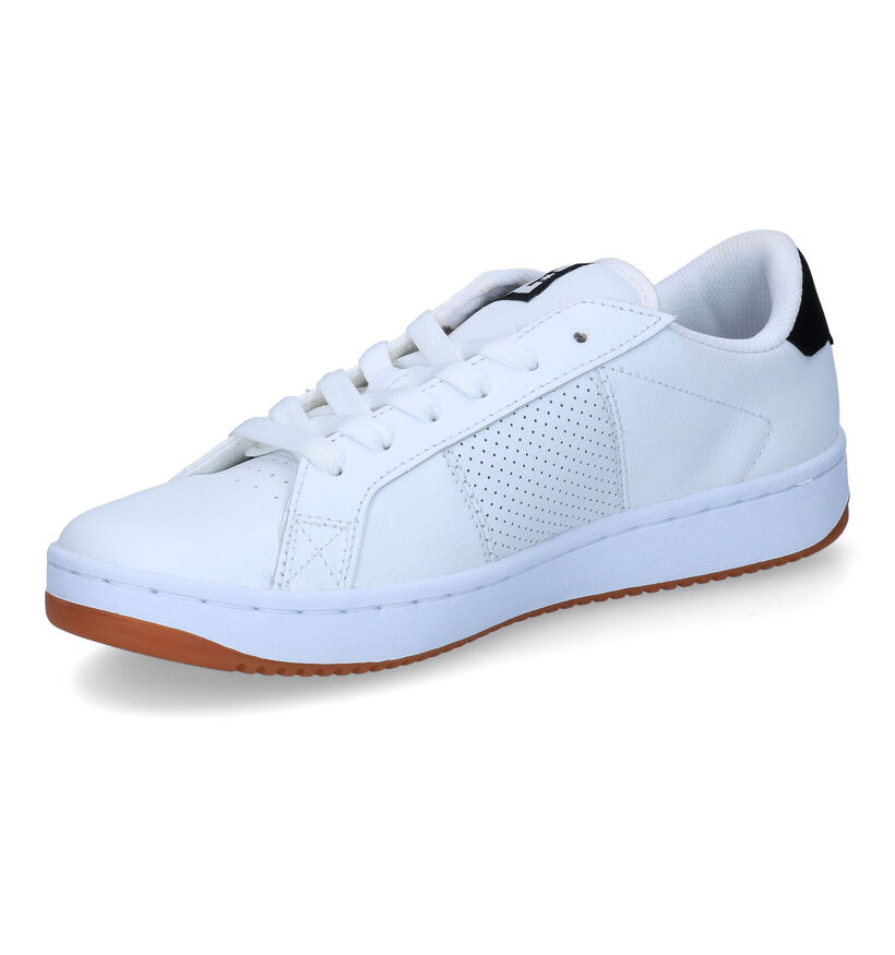 DC Shoes Striker Witte Sneakers in kunstleer (303231)