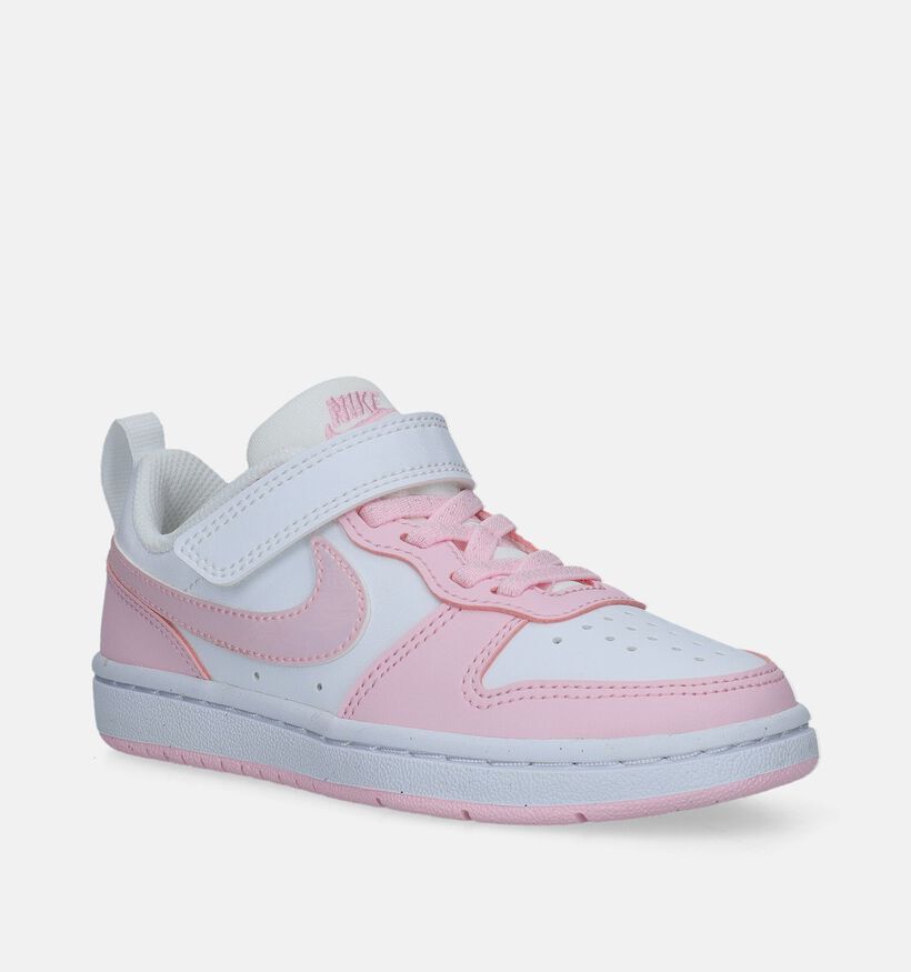 Nike Court Borough Blauwe Sneakers voor jongens, meisjes (357363) - geschikt voor steunzolen