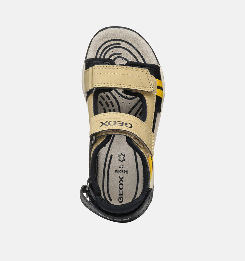 Geox Borealis Zwarte/Beige Sandalen voor jongens (352924)