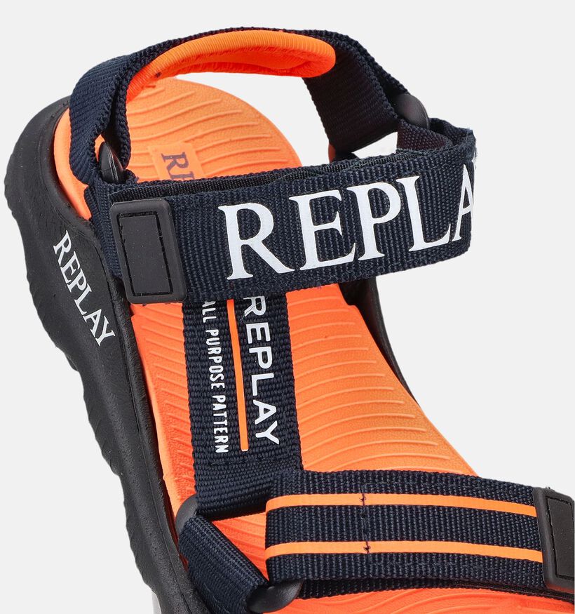 Replay Spacer 2 Sandales en Bleu fonc&eacute; pour gar&ccedil;ons (368980)