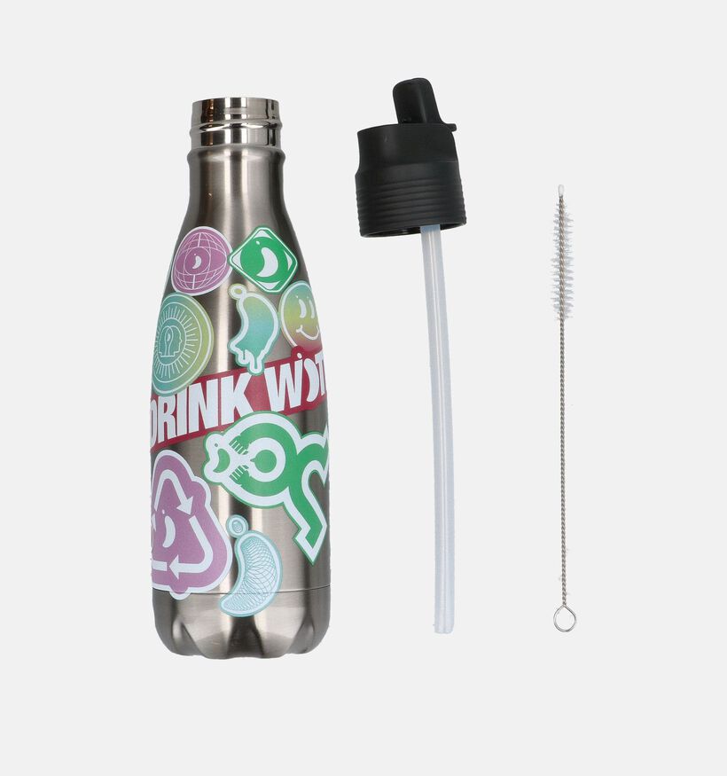 Chilly's Kids Bottle Gourde en Argent 350ml pour filles, gar&ccedil;ons (383667)