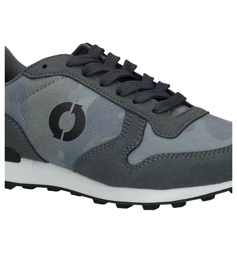 Ecoalf Yale Camouflage Sneakers Donkergrijs in stof (232459)