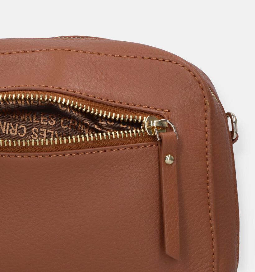 Crinkles Cognac Crossbodytas voor dames (365726)