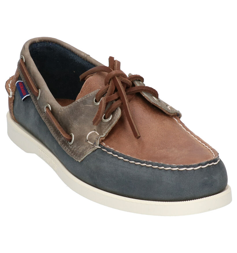 Sebago Dockside Portland Spinnaker Blauwe Bootschoenen voor heren (336835)