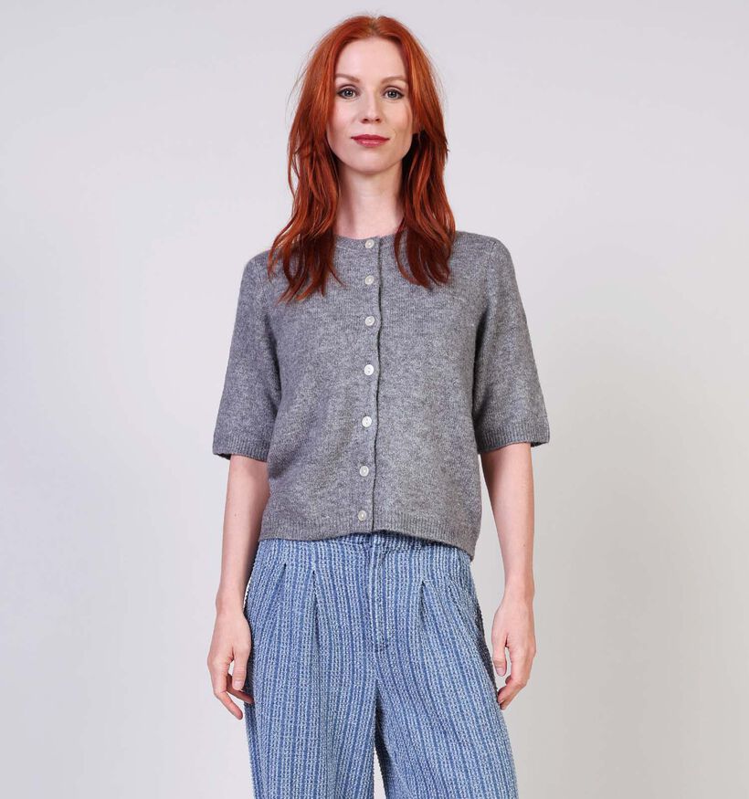 Vila Dainty Knit Grijze Cardigan voor dames (364076)