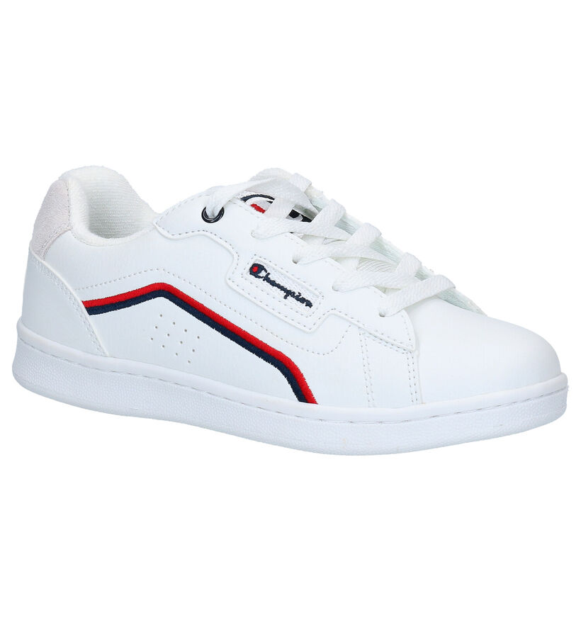 Champion Pittsburegh Low JR Witte Sneakers in kunstleer (265806)