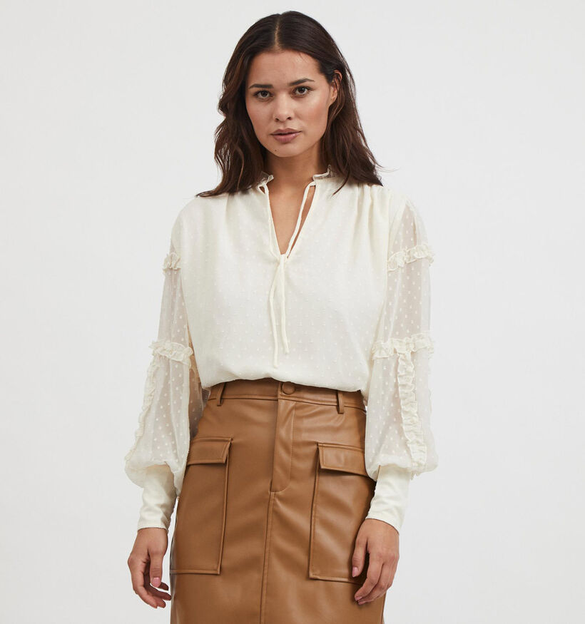 Vila Blouse en Ecru (312196)