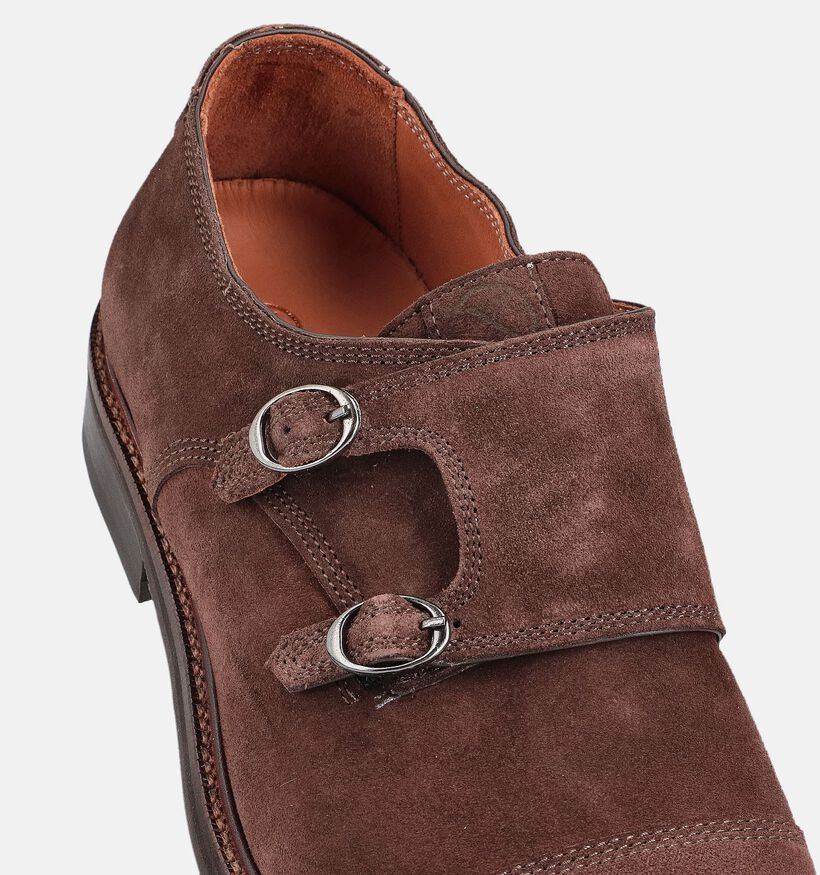 Ambiorix Padova Bruine Gespschoenen voor heren (365003) - geschikt voor steunzolen