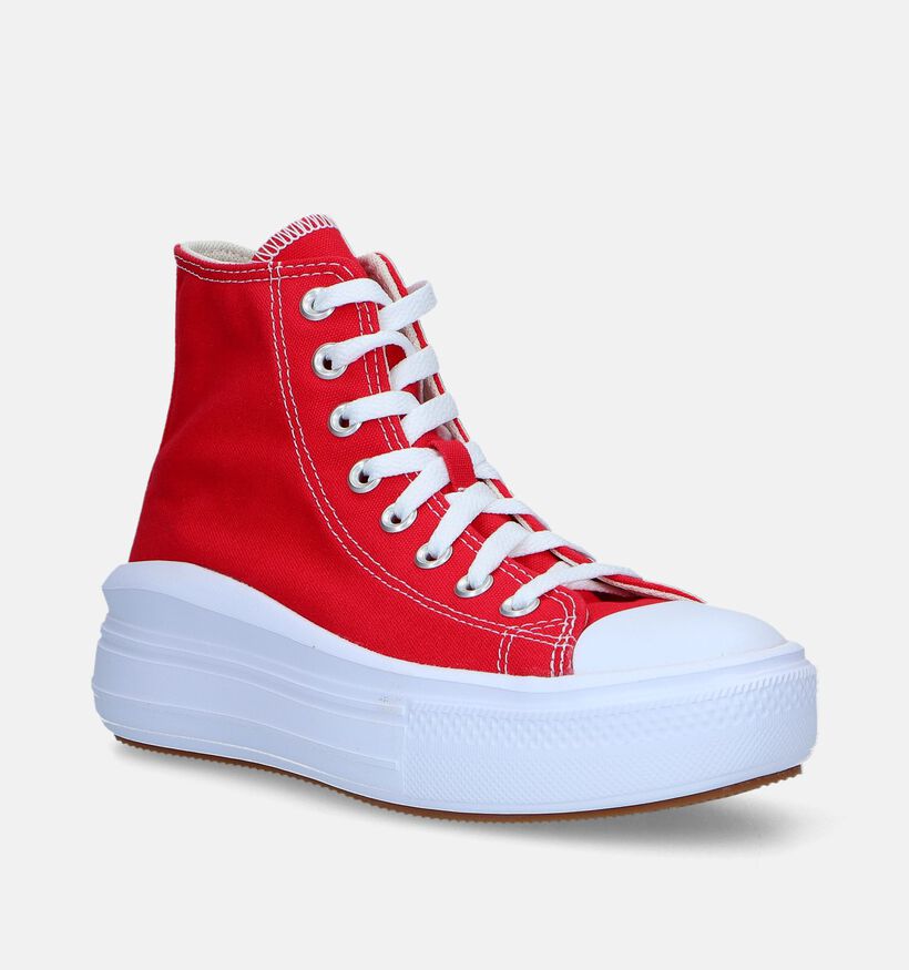 Converse CT All Star Move Baskets en Rouge pour femmes (335164)