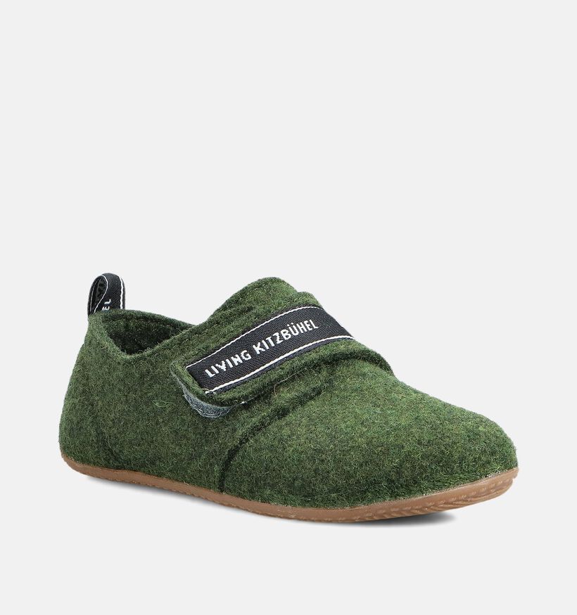 Living Kitzbühel Pantoufles fermées en Vert pour filles, garçons (365718)