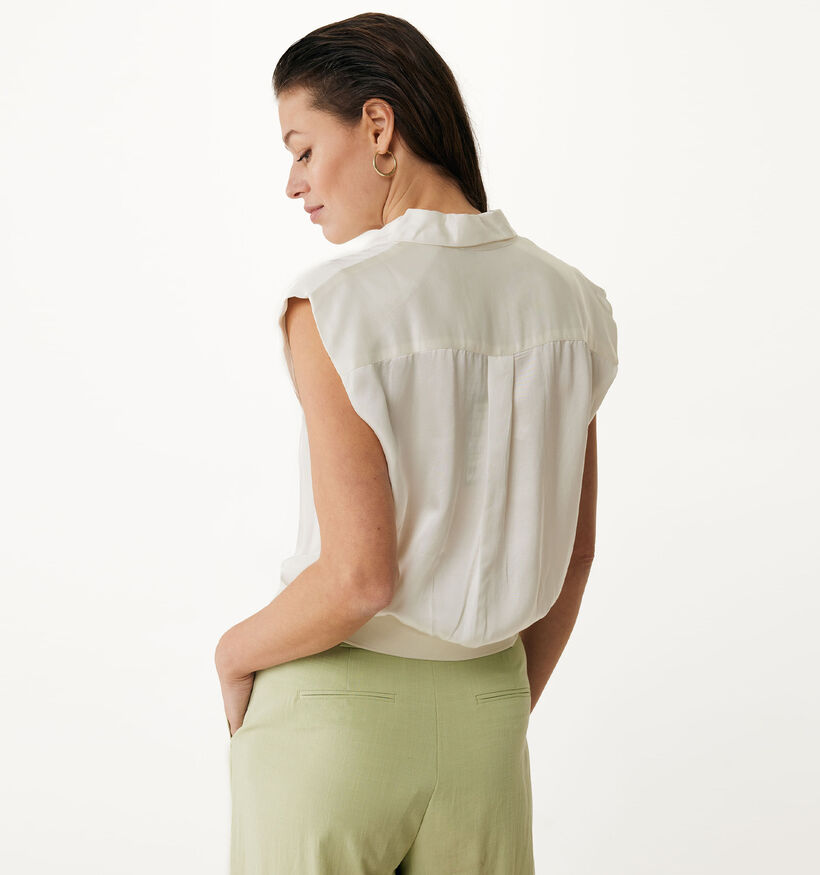 Mexx Chemise sans manches en Écru pour femmes (358557)