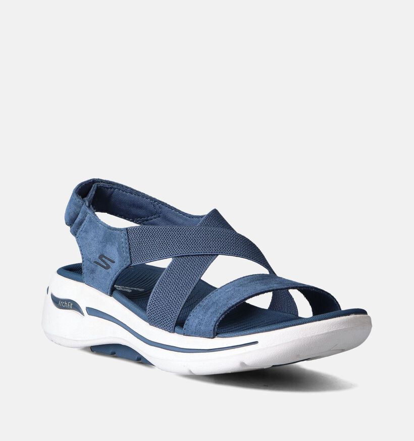 Skechers Go Walk Arch Fit Treasured Blauwe Sandalen voor dames (354728)