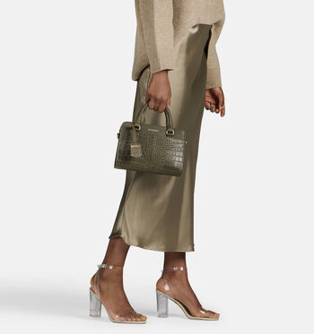 Burkely Handtassen Zwart/Cognac/Groen