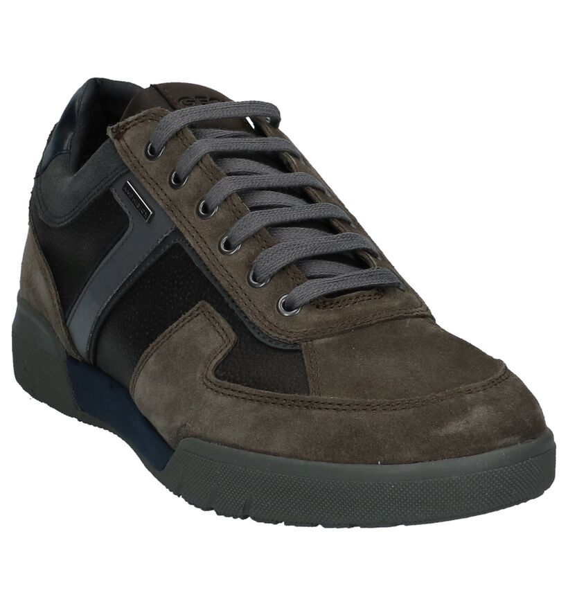 Casual Schoenen Taupe Geox Redward in leer (223754)
