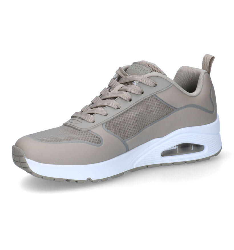 Skechers Uno Sol Baskets en Taupe en simili cuir (305379)