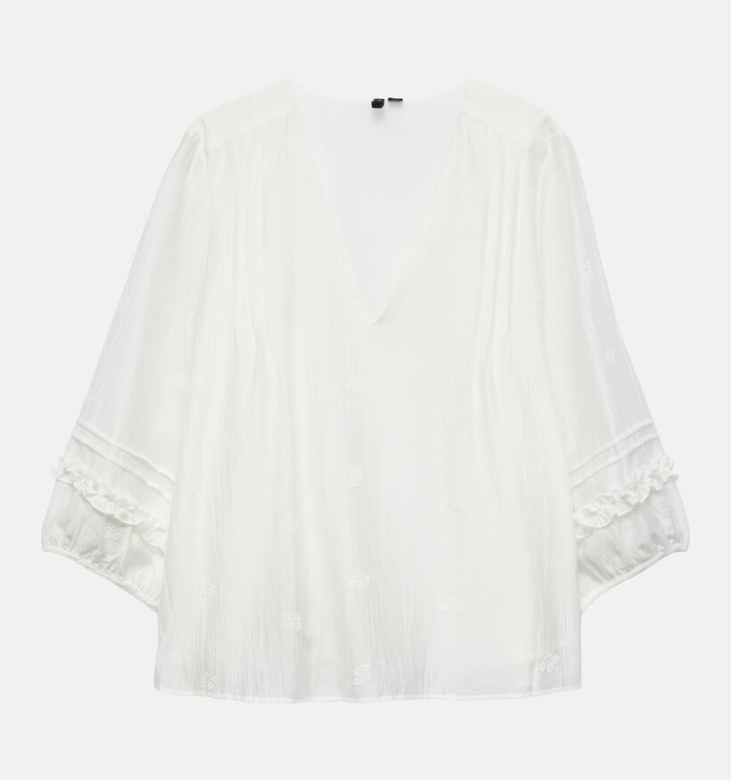 Vero Moda Curve Leslie Witte Blouse voor dames (378136)