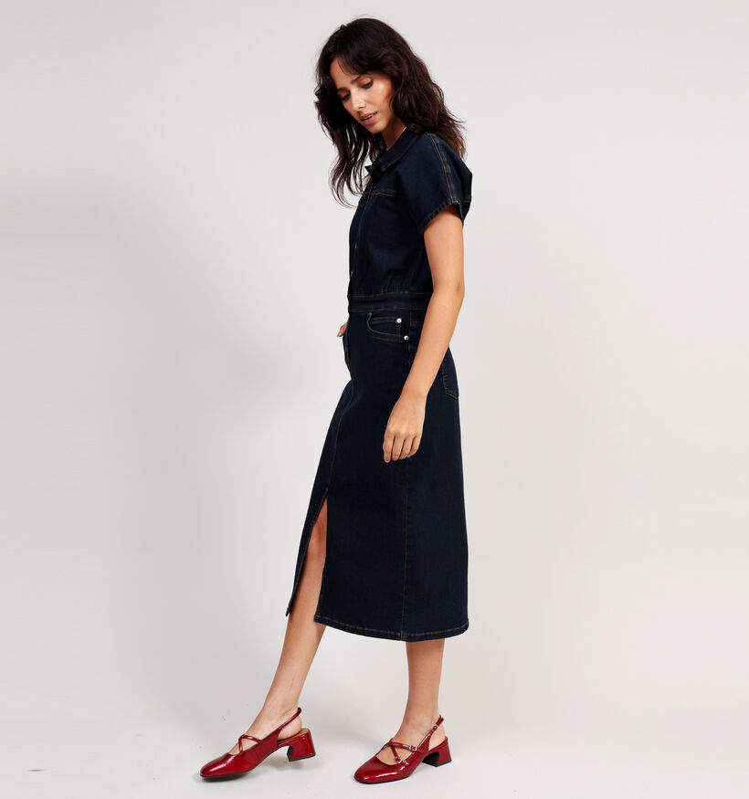 comma Robe en Bleu foncé pour femmes (364459)