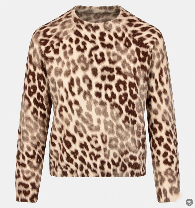 Guess Shaded Leopard Bruine/Beige Trui voor dames (381045)