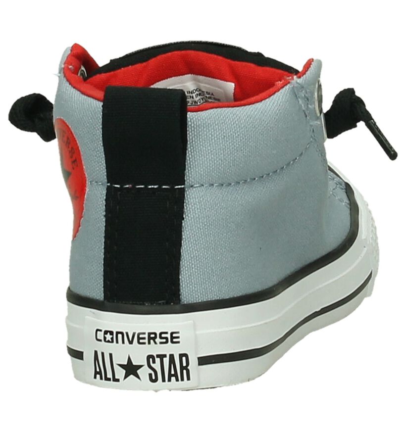 Converse Chuck Taylor All Star MID Baskets en Bleu en textile (191267)