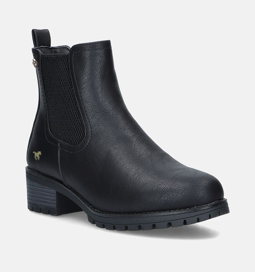 Mustang Bottines Chelsea en Noir pour femmes (345435)