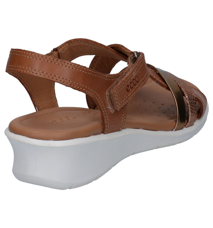 ECCO Felicia Cognac Sandalen in leer (287319)