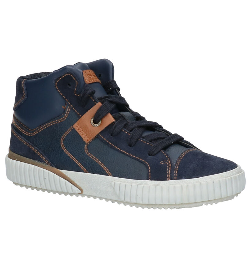 Geox Blauwe Hoge Schoenen in leer (262404)