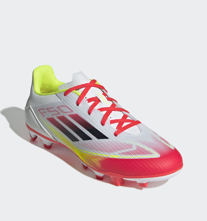 adidas F50 Club Chaussures de foot en Blanc pour hommes (366389) - pour semelles orthopédiques
