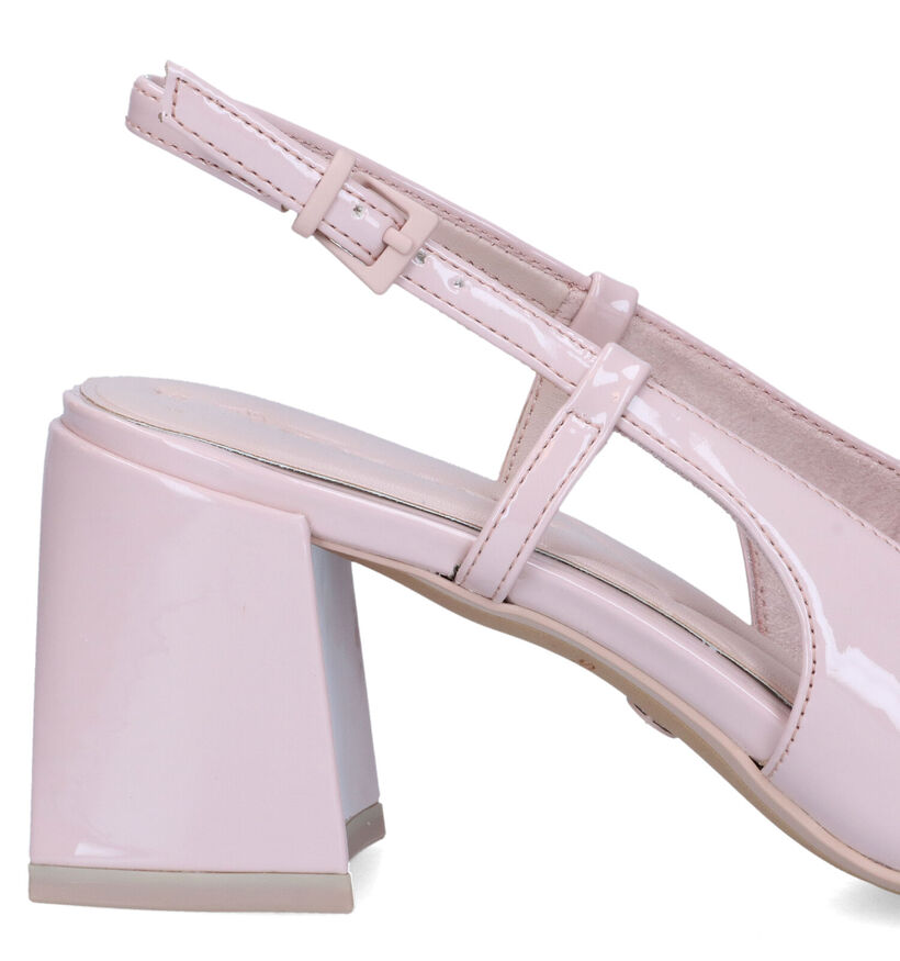 Tamaris escarpins slingback avec talon carré en Rose pour femmes (320577)