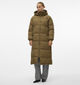 Vero Moda Klea Kaki Lange puffer jas voor dames (344052)
