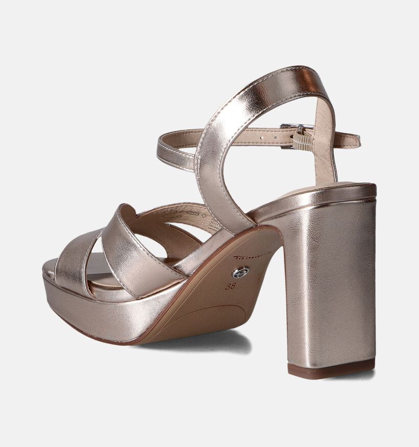 Tamaris Gouden Sandalen met hoge hak voor dames (354564)