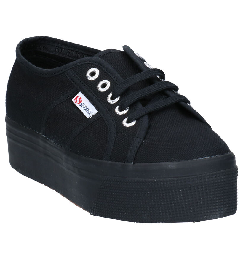 Superga Zwarte Sneakers in stof (284302)