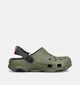 Crocs Clog Claquettes en Vert kaki pour hommes (370933)