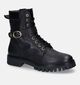 Tommy Hilfiger Buckle Lace Up Bottines en Noir en cuir (314019)