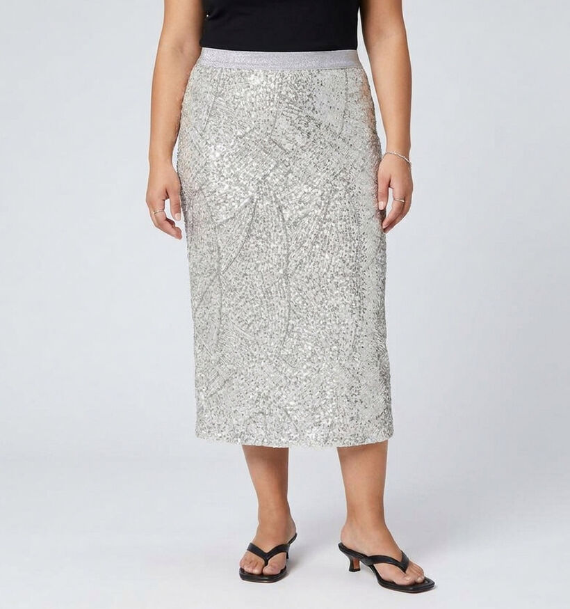 ONLY Carmakoma Maddison Gouden Midi-Rok voor dames (374873)