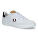 Fred Perry Witte Veterschoenen in leer (313400)