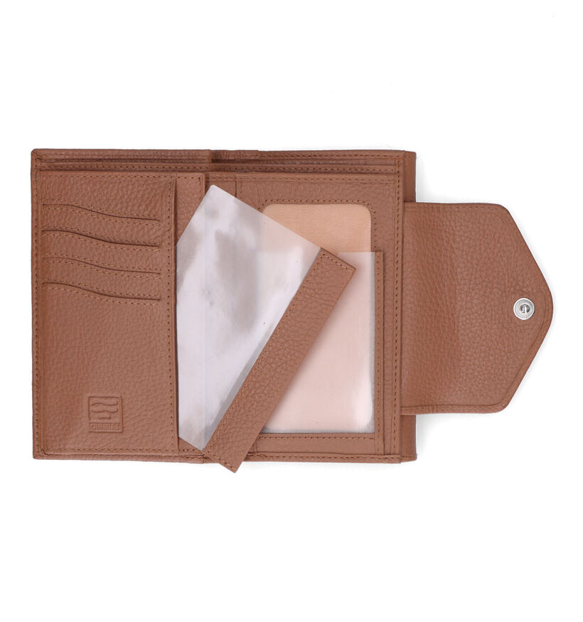 Crinkles Zwarte Overslagportemonnee voor dames (358514)