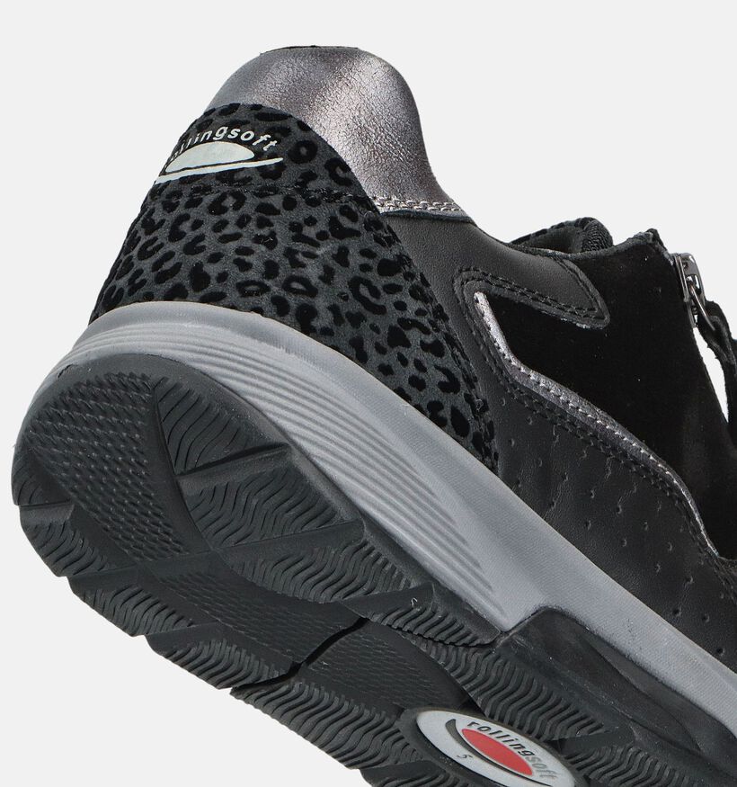 Gabor RollingSoft Zwarte Sneakers voor dames (360321) - geschikt voor steunzolen